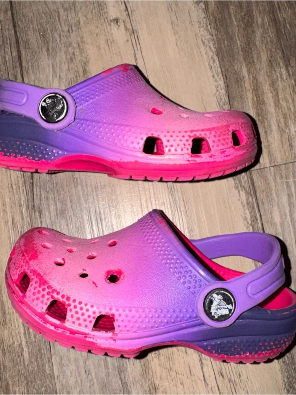 CROCS Kids Ombre Clog in Pink and Purple